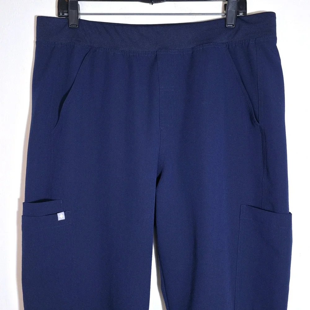 Figs Men's Axim Cargo Scrub Pants Size XL Navy Medical HealthCare Uniform EUC